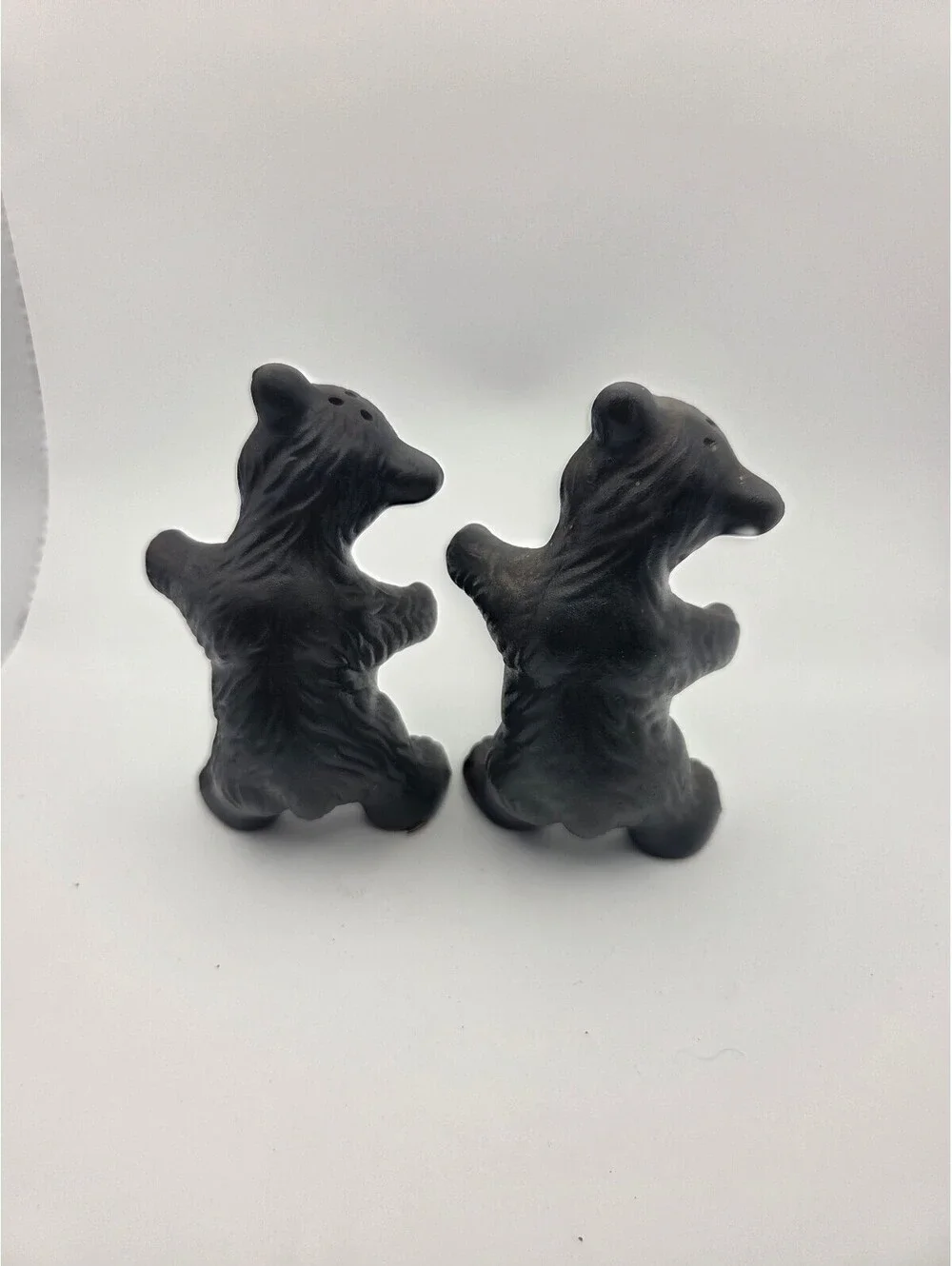 Vintage MCM- Ceramic Hugging bear shakers complete- Japan